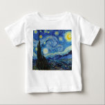 Camiseta De Bebé Vincent Van Gogh Starry Night Vintage Bella Artes<br><div class="desc">Vincent Van Gogh Starry Night Vintage Bella Artes Baby T-Shirt</div>