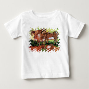 Camiseta De Bebé Vincent Van Gogh - Vacas (Después de Jordaens) Art