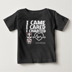 Camiseta De Bebé Vine, Me Preocupaba, Charlé - Gato De Enfermería