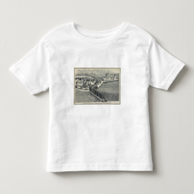 Camiseta De Bebé Viñedo de Eggers, Fresno (Anverso)
