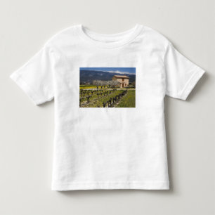 Camiseta De Bebé Viñedo inactivo, flor de fruta, casa de piedra,