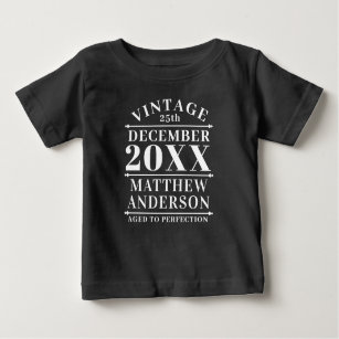 Camiseta De Bebé Viñeta personalizada de edad avanzada a perfección