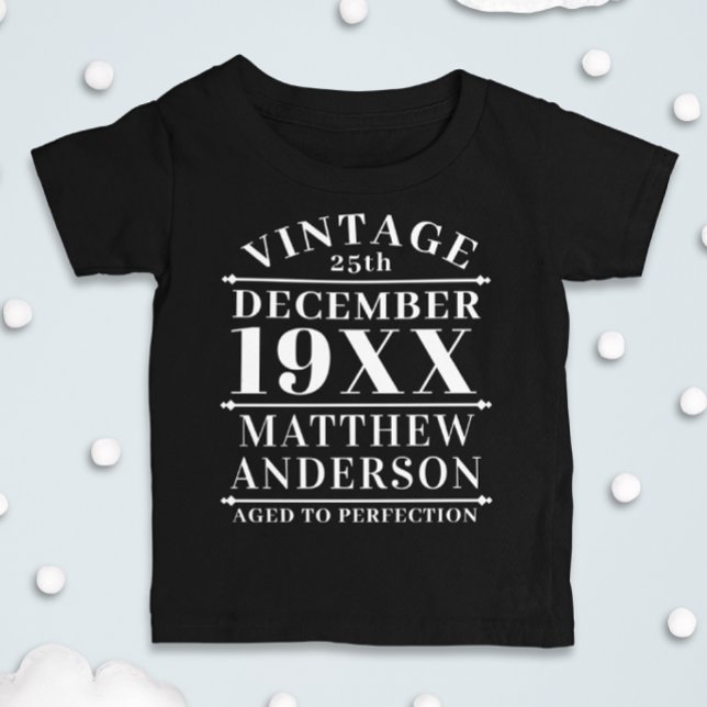 Camiseta De Bebé Viñeta personalizada de edad avanzada a perfección (Subido por el creador)