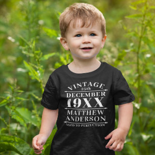 Camiseta De Bebé Viñeta personalizada de edad avanzada a perfección