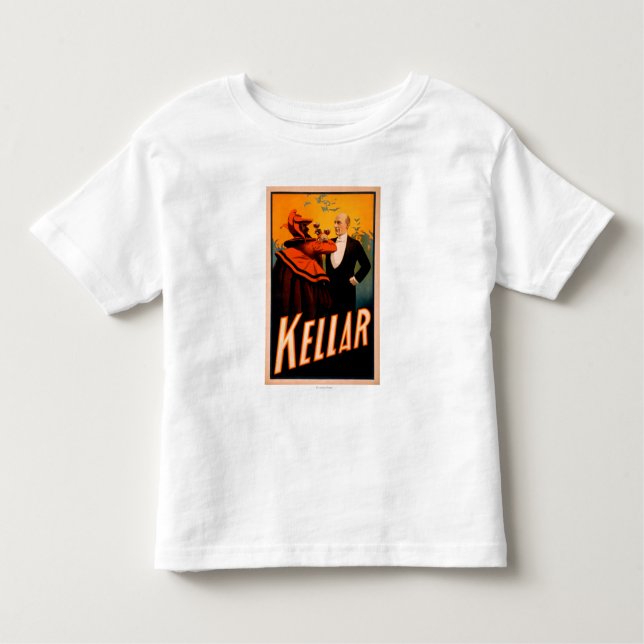 Camiseta De Bebé Vino de consumición del mago de Kellar con el (Anverso)