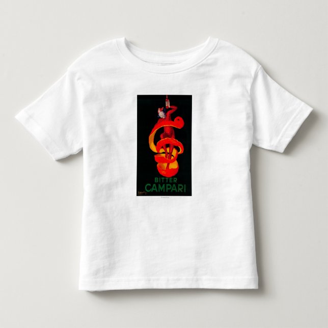 Camiseta De Bebé Vintage amargo PosterEurope de Campari (Anverso)