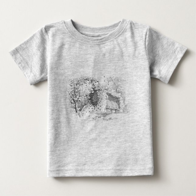 Camiseta De Bebé Vintage Bee Hives (Anverso)