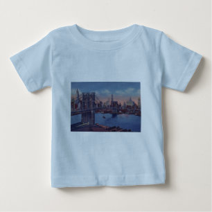 Camiseta De Bebé Vintage Brooklyn Bridge