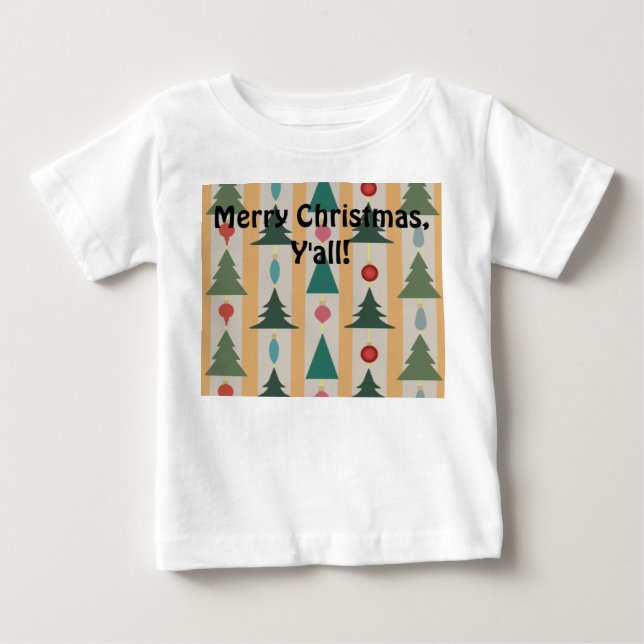 Camiseta De Bebé Vintage Christmas (Anverso)