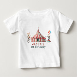 Camiseta De Bebé Vintage Circus Carnival Birday