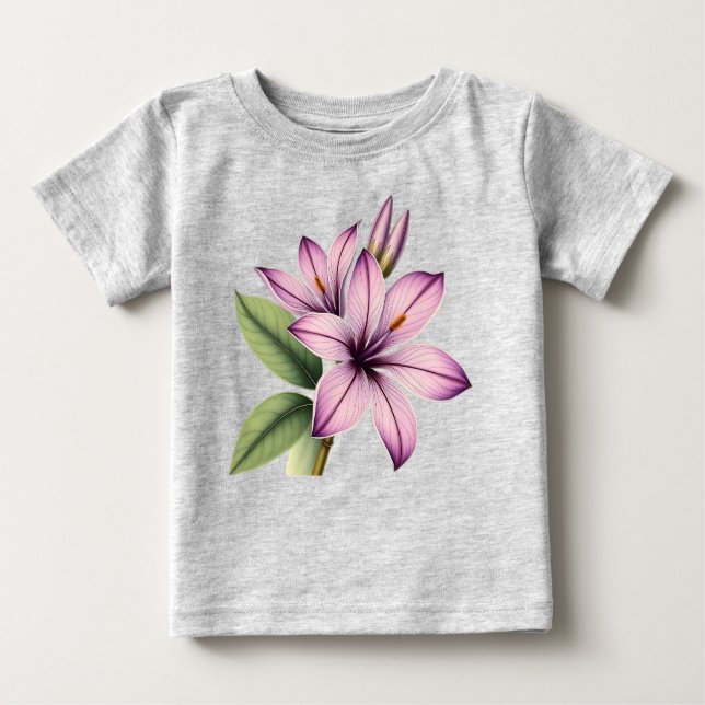 Camiseta De Bebé Vintage crocus (Anverso)