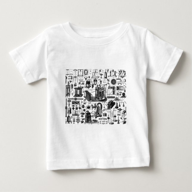 CAMISETA DE BEBÉ VINTAGE GADGETS (Anverso)