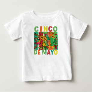 Camiseta De Bebé Vintage Happy Cinco de Mayo
