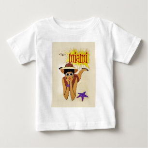 Camiseta De Bebé Vintage Miami Beach