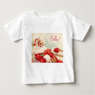 Camiseta De Bebé Vintage Papá Noel