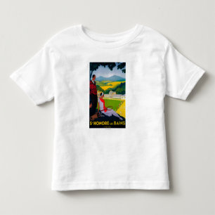 Camiseta De Bebé Vintage PosterEurope de Honore Les Bains