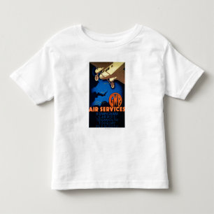 Camiseta De Bebé Vintage PosterEurope de los servicios aéreos de