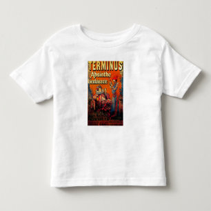 Camiseta De Bebé Vintage PosterEurope del ajenjo del término