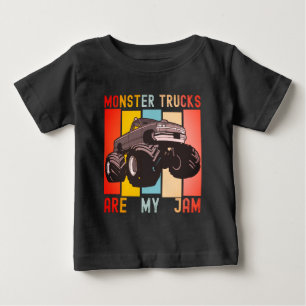 Camiseta De Bebé Vintage Retro - Los Camiones Monstruo Son Mi Pasió