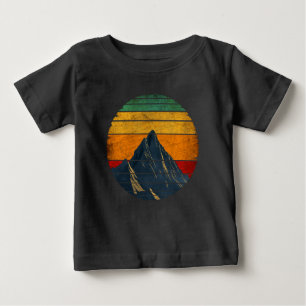 Camiseta De Bebé Vintage Retro Montaña Escalada Senderismo Montañer