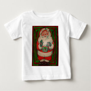 Camiseta De Bebé Vintage Retro Santa Claus