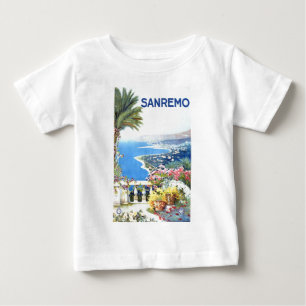 Camiseta De Bebé Vintage San Remo Italia Europa Viajes