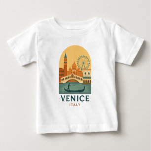 Camiseta de bebé Vintage Venice Italia – Retro Gon
