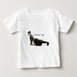 Camiseta De Bebé Vintage Yoga Woman Up Dog Antiguo