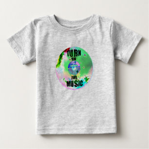 Camiseta De Bebé Vinyl Music