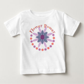 Camiseta De Bebé Violeta del flower power