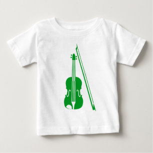 Camiseta De Bebé Violín - Verde Césped