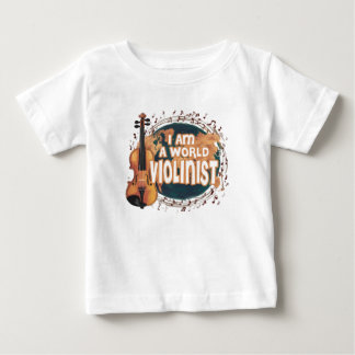 Camiseta De Bebé violinist world
