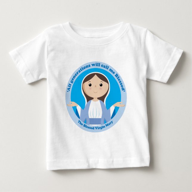 Camiseta De Bebé Virgen María bendecido (Anverso)
