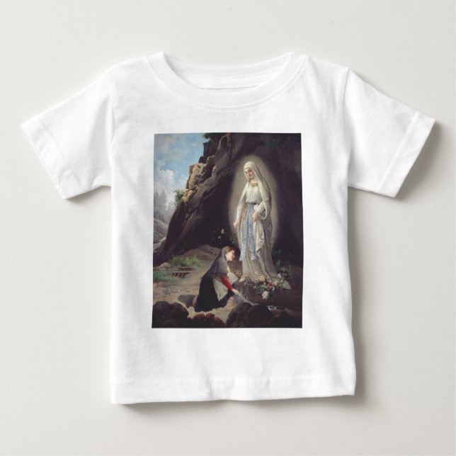 Camiseta De Bebé Virgen María de Lourdes (Anverso)