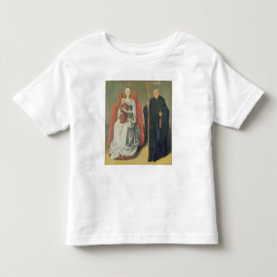 Camiseta De Bebé Virgen y niño con St. Benedicto