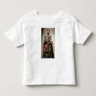 Camiseta De Bebé Virgen y niño, (madera policroma)