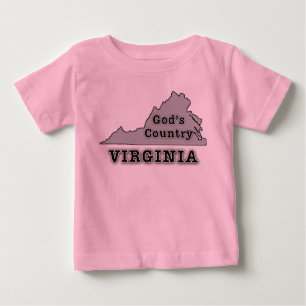 Camiseta De Bebé Virginia es EL PAÍS DE DIOS
