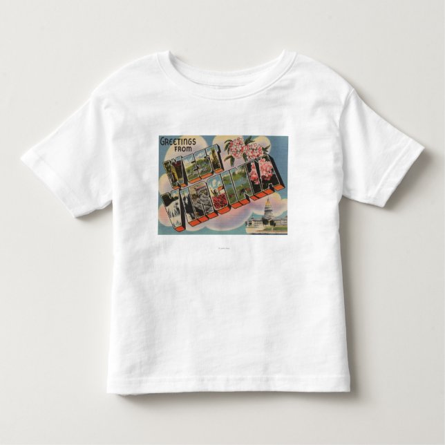 Camiseta De Bebé Virginia Occidental (edificio capital) (Anverso)