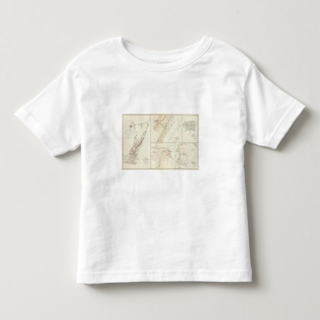 Camiseta De Bebé Virginia, rutas de Averell (Anverso)