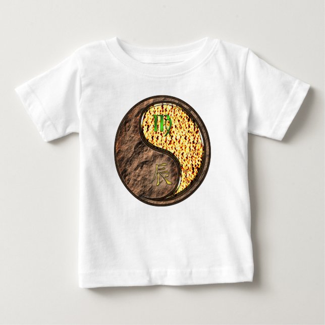 Camiseta De Bebé Virgo & Dragón de Fuego (Anverso)