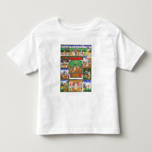 Camiseta De Bebé Vishnu en el centro de sus diez avatares, Jaipur,