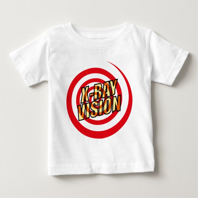 Camiseta De Bebé VISIÓN DE RAYOS X DE historietas (Anverso)