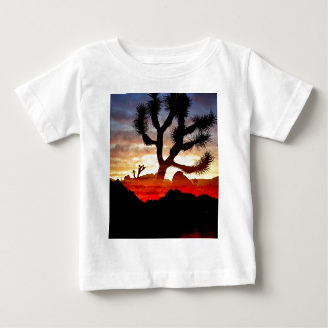 Camiseta De Bebé visión del cactus (Anverso)