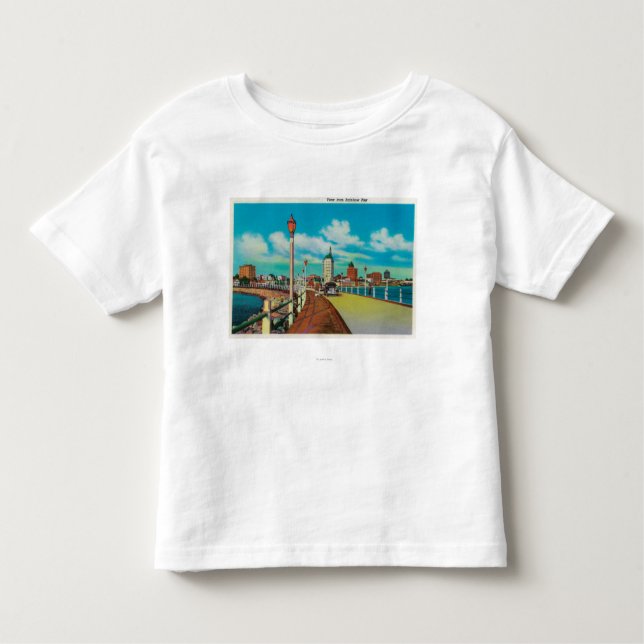 Camiseta De Bebé Visión desde el embarcadero del arco iris, Long (Anverso)
