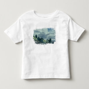 Camiseta De Bebé Visión sobre un paisaje amplio, con los árboles 