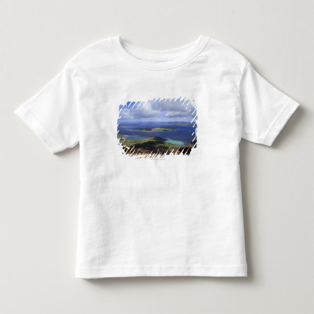 Camiseta De Bebé Visión superior: continente del sonido, graemsay y (Anverso)