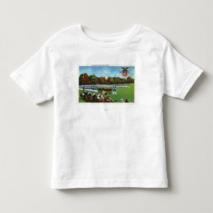Camiseta De Bebé Visitantes que revisan un desfile de vestido