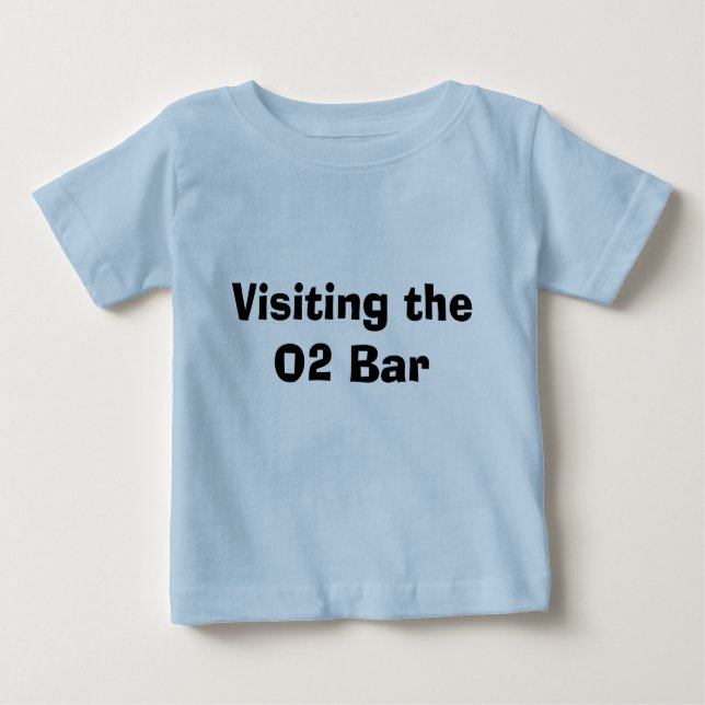 Camiseta De Bebé Visitar la barra O2 (Anverso)