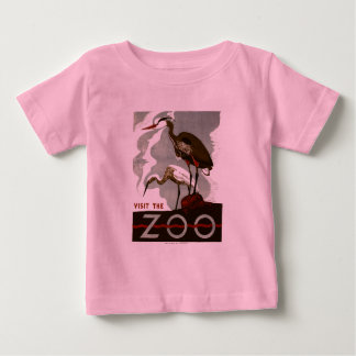 Camiseta De Bebé Visite el parque zoológico - el poster de WPA -