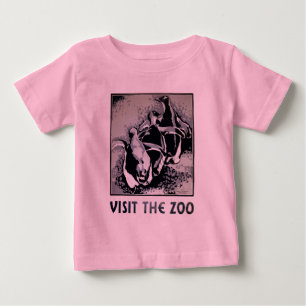 Camiseta De Bebé Visite el parque zoológico - el poster de WPA -